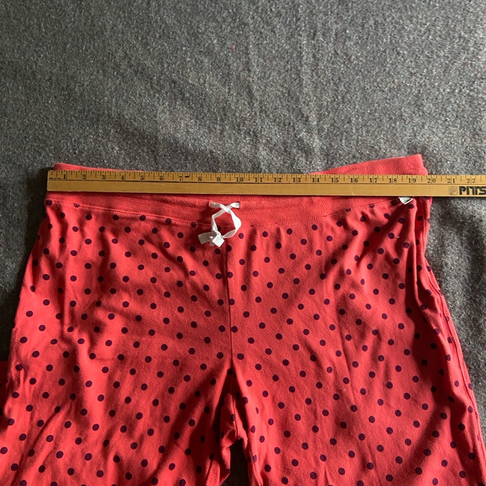 Eddie Bauer Coral Polka Dot Pajama Pants XL - Picture 11 of 11